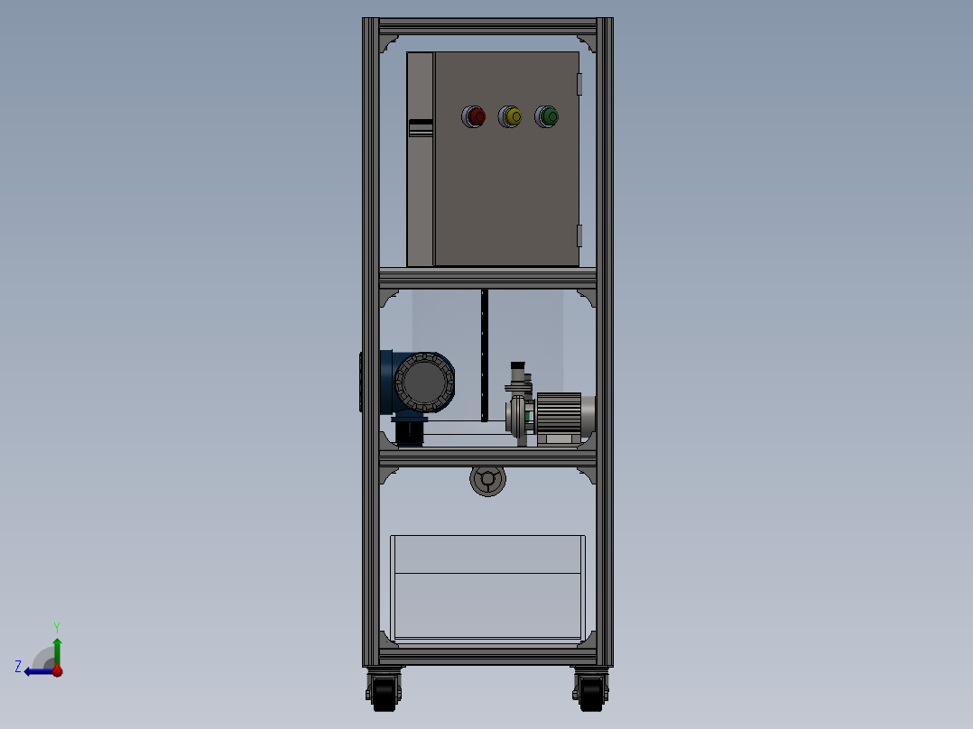 流量、压力和温度控制设备sw15右视图