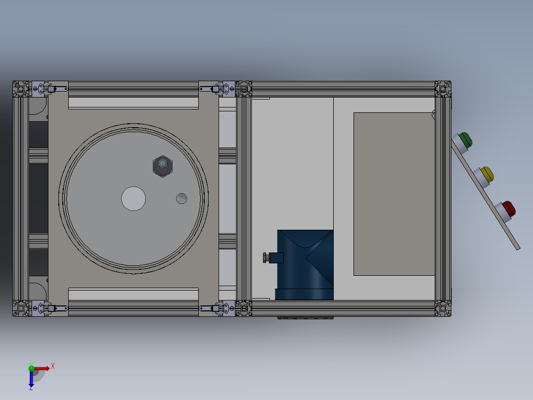 流量、压力和温度控制设备sw15俯视图