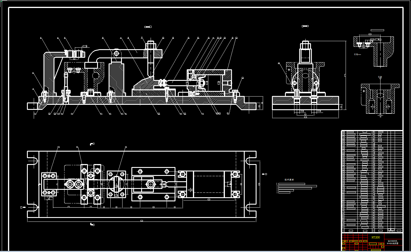 机械毕业设计-0083-工艺夹具-钻模体工艺规程及钻2-Φ6孔夹具设计