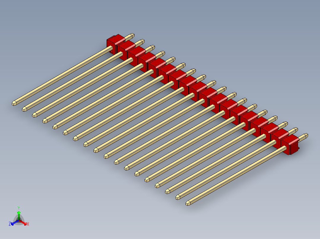 彩色公头100mil（2.54mm）系列-DS1021_red_1x18p_100mil_Type43_rev1.0