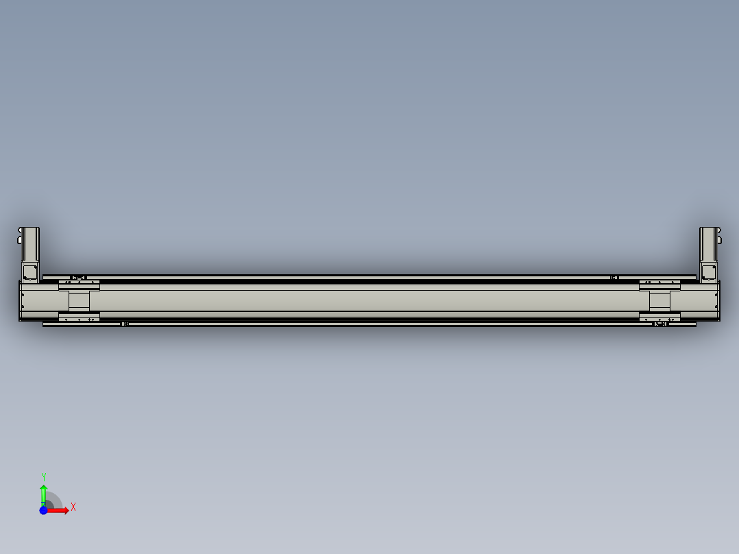 威洛博双电机滑台-VBF14S2-L100-S1800-BLR-P40-C6前视图