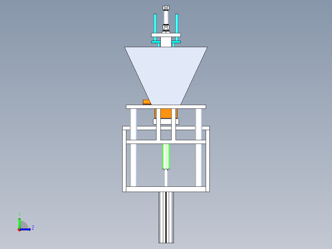 锁盖上料机构左视图