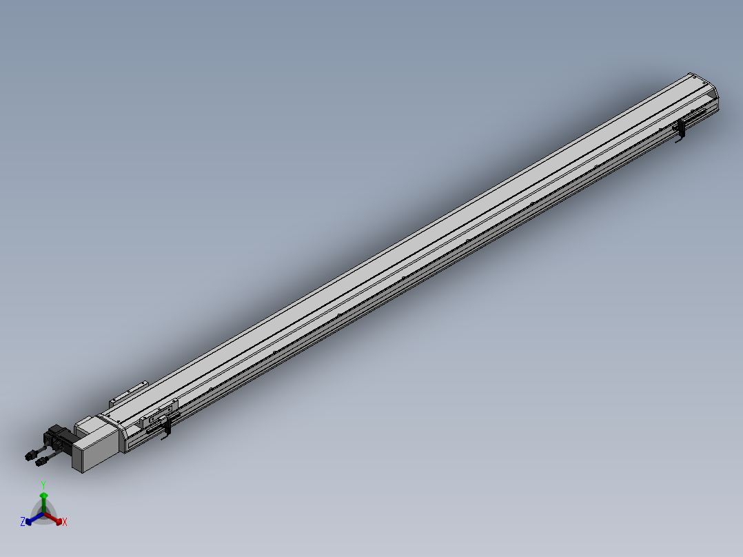 精密模组MT100-L78-1600-R-M10-C4正等轴测图