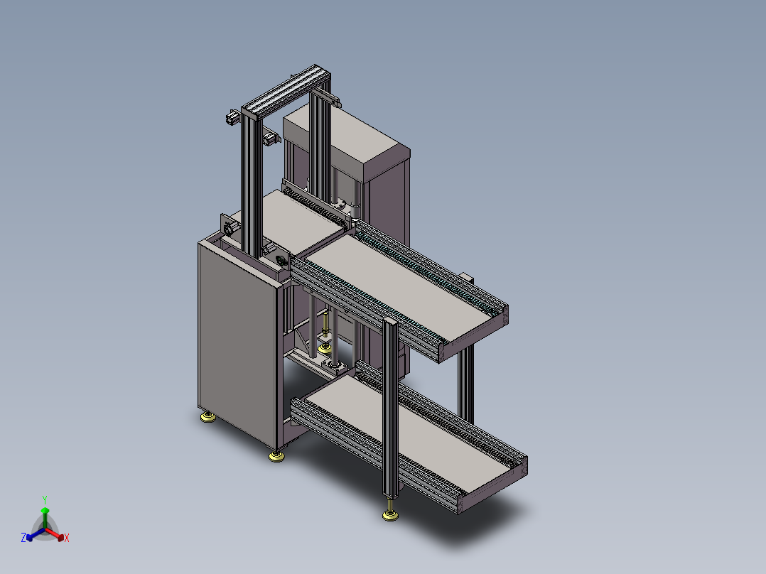 SMT上板机正等轴测图