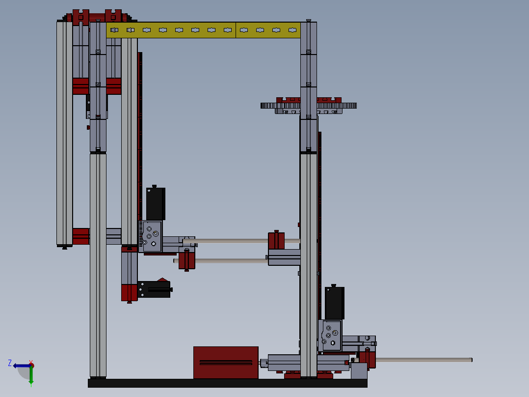 慧鱼乐高智能立体停车场左视图