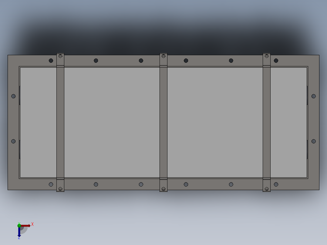 电动汽车车架及电池箱轻量化设计含三维图685439==400ku俯视图