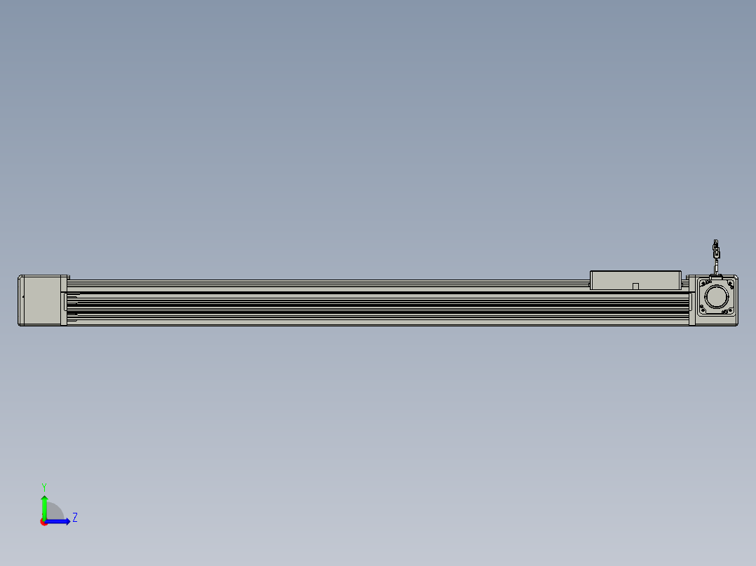 威洛博直线电机模组EB16-L208-S1200-R-ZP75-MS3-5K左视图
