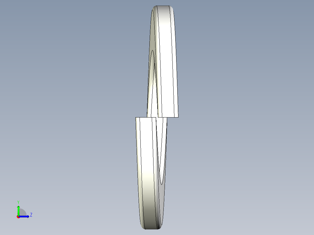 弹簧垫圈-M3左视图