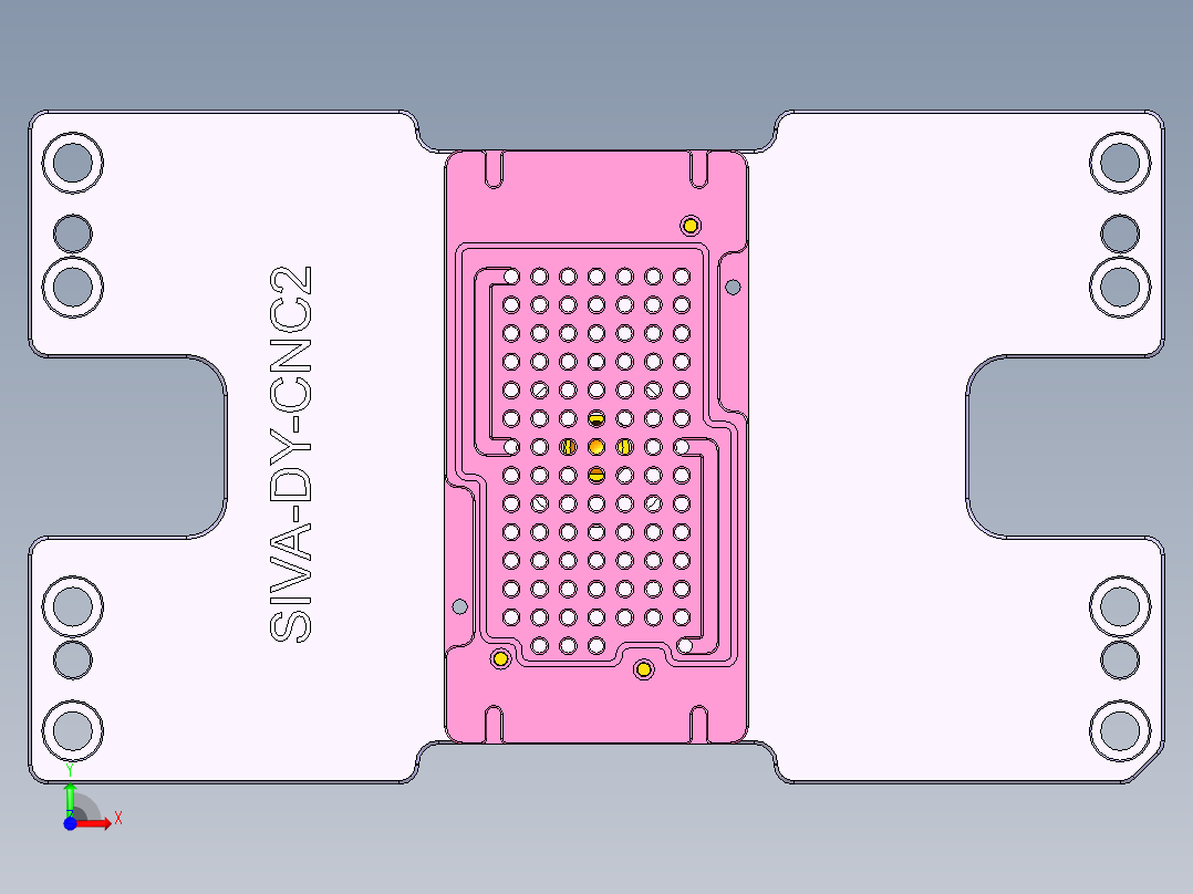 SIVA-DY-笔记本CNC工装夹具三维模型CNC2-161222前视图