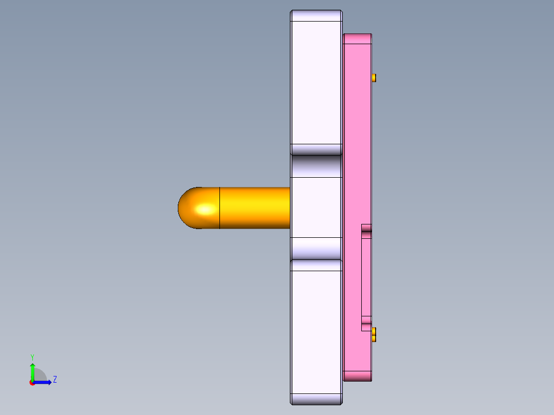 SIVA-DY-笔记本CNC工装夹具三维模型CNC2-161222左视图