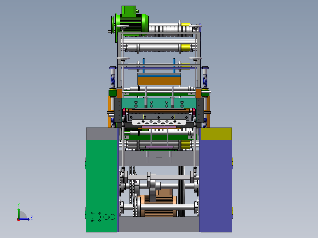 一次性手套机sw2016左视图
