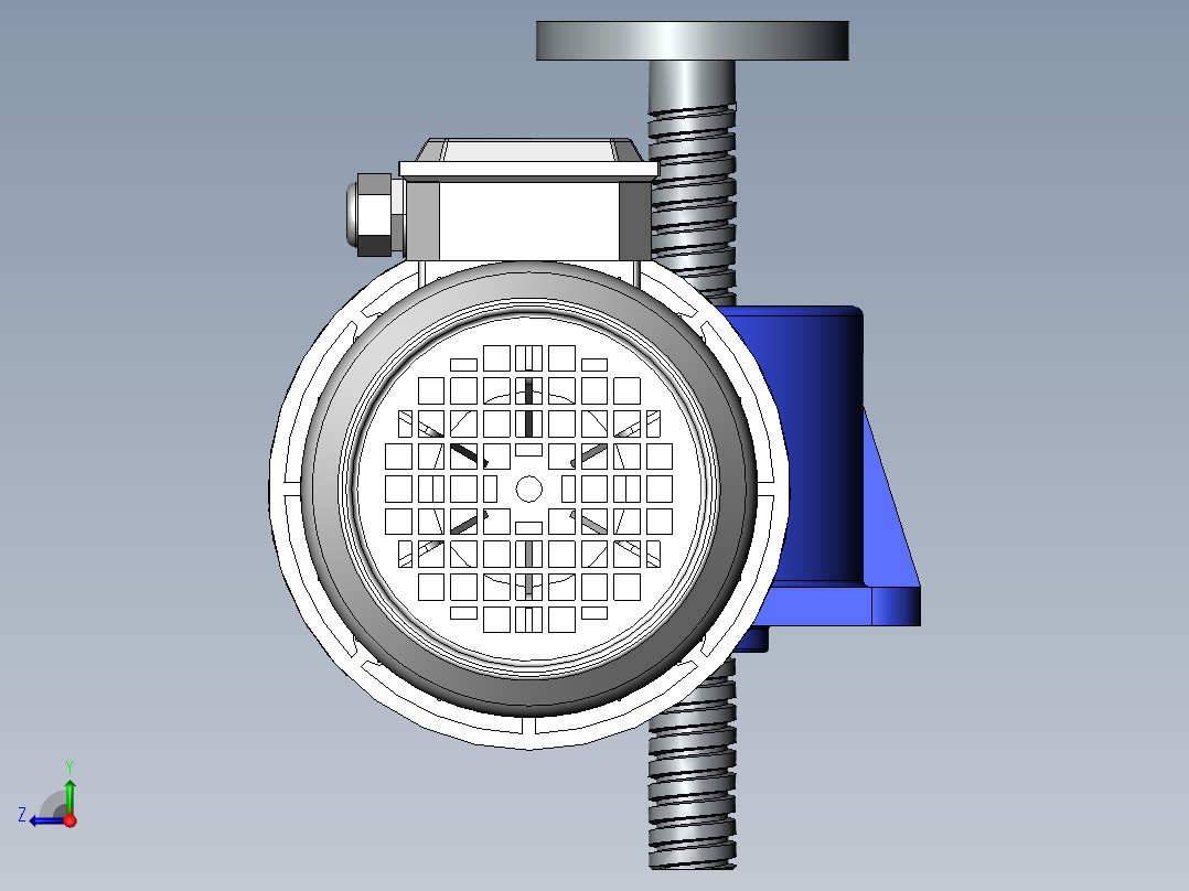 涡轮蜗杆升降器组件355981==40右视图