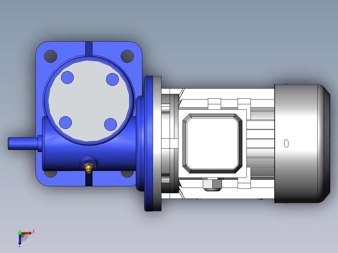 涡轮蜗杆升降器组件355981==40俯视图