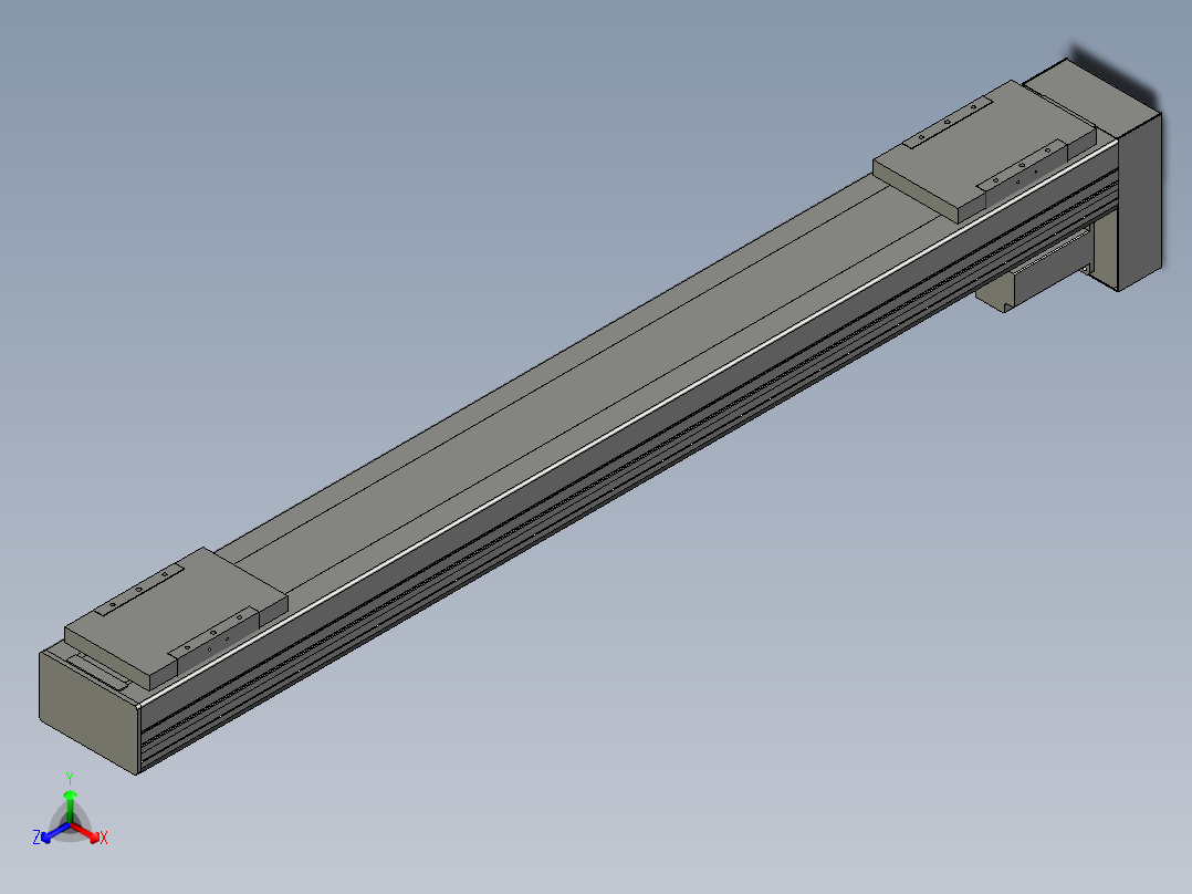 直线模组WG-LHC12-S950-D设计图纸