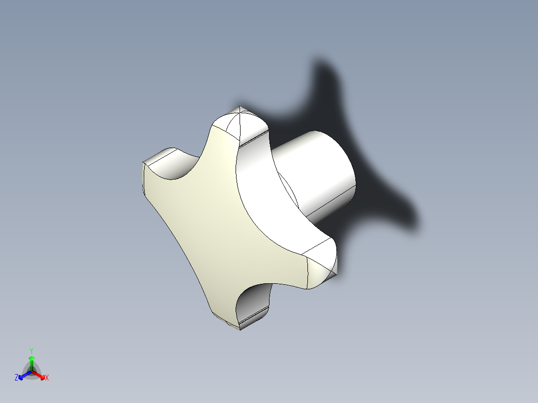 星型把手(鋁合金)2463-3D多系列多零件图纸模型