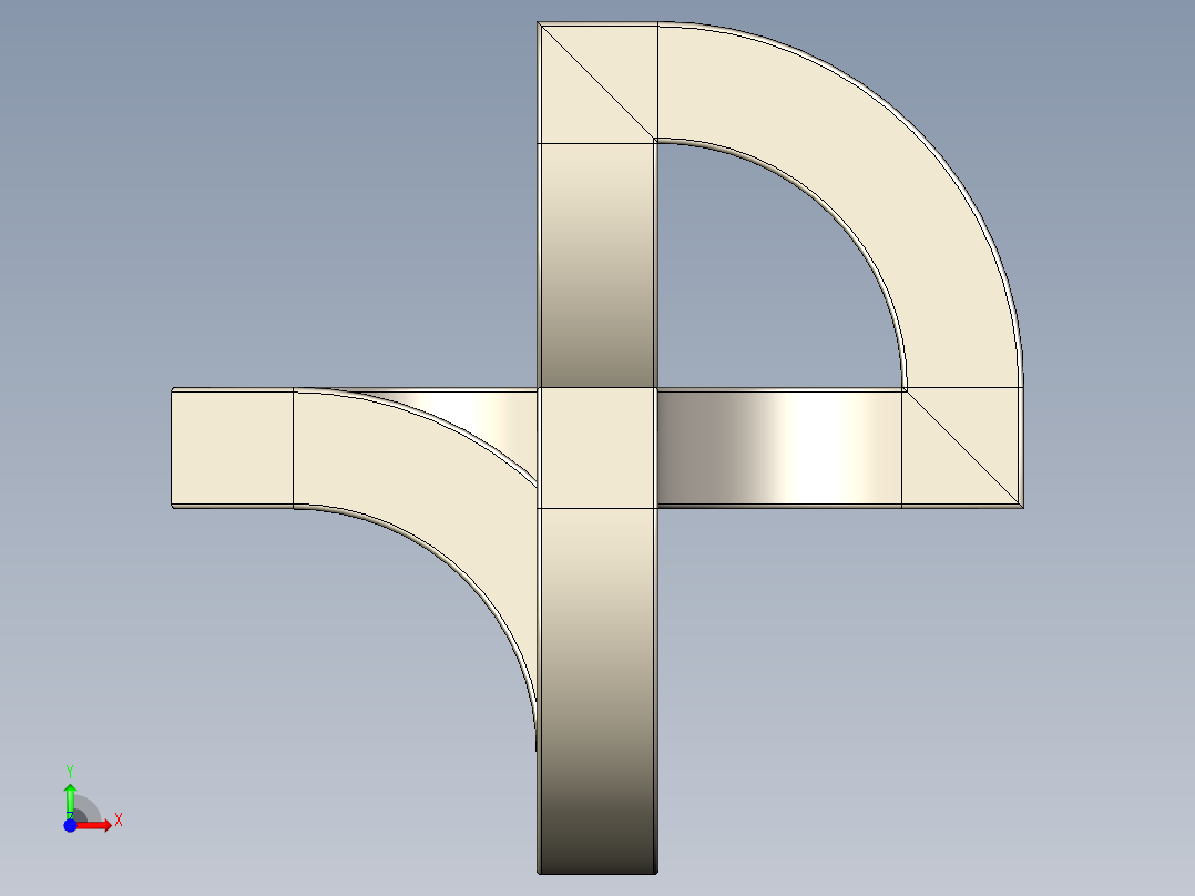 金属艺术前视图