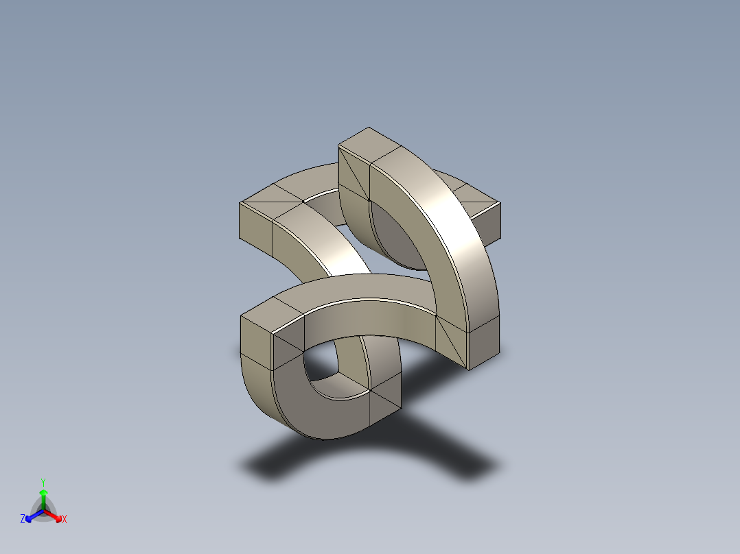 金属艺术正等轴测图