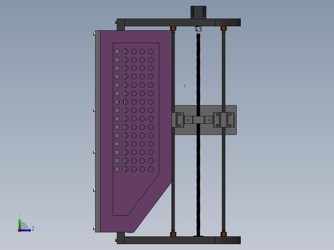 微型激光雕刻机左视图