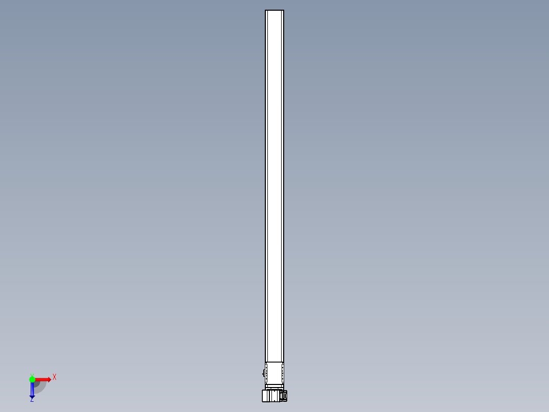 同步带全封闭直线模组TPA-HCB-105D-90-L1900-LP-C-P20-N3俯视图