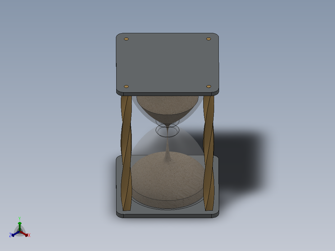 沙漏正等轴测图