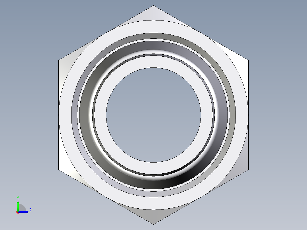 卡套式工业通用硬管接头EO_Distance_piece_adapter_DA38ZS71左视图