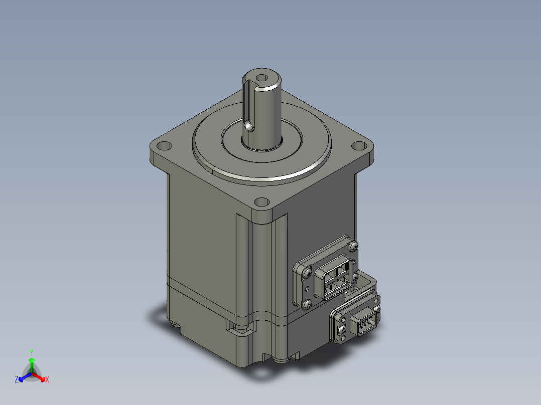 电机MS6H-60TH30B3-20P2.STEP正等轴测图