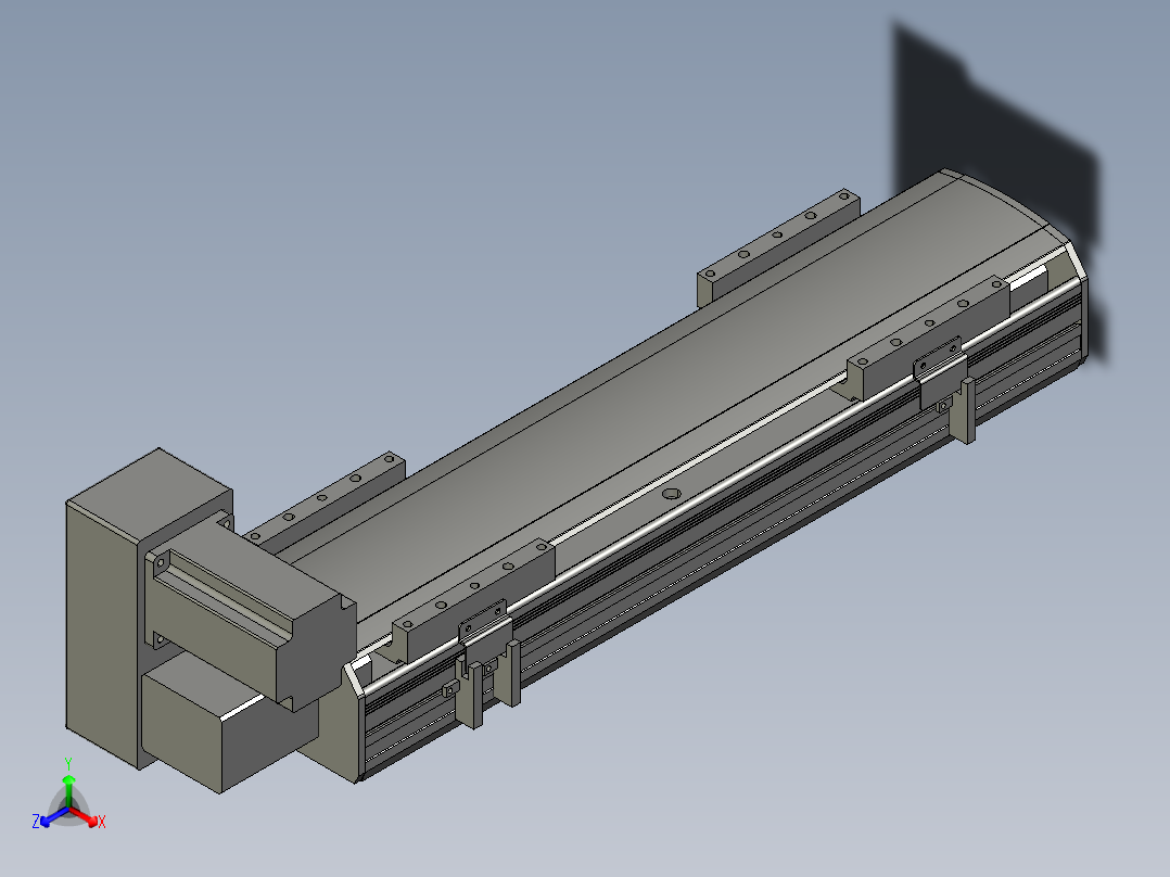 直线模组WG-LHB12-S300-LU设计图纸