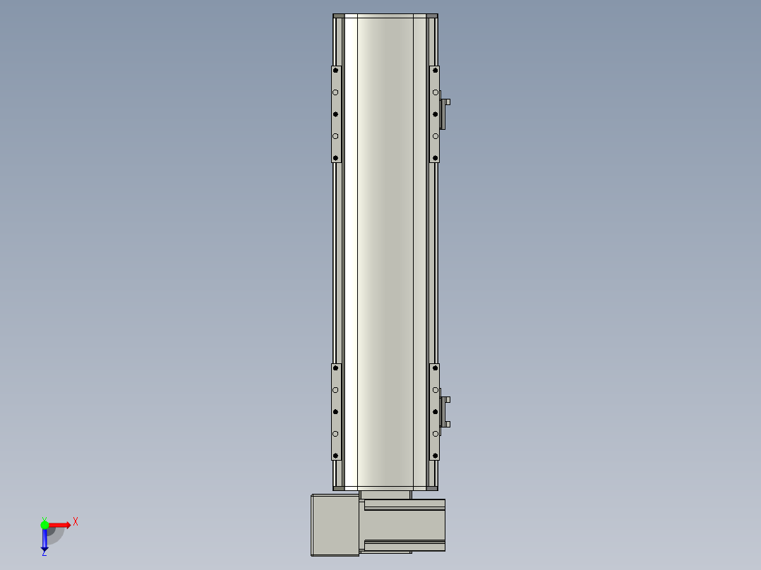 直线模组WG-LHB12-S300-LU设计图纸俯视图