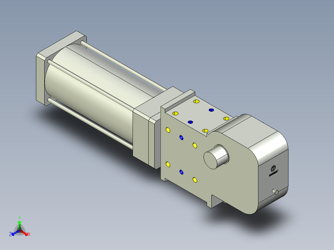 德克斯TUNKERS气缸数模KS_125_2_A00_T12_135GRAD正等轴测图