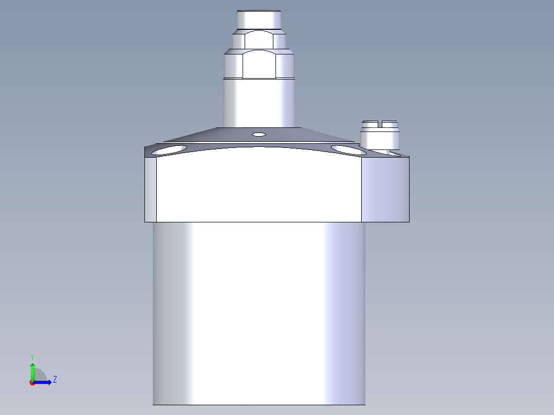 KOSMEKLC0652-SxM-E多系列多零件图纸模型左视图