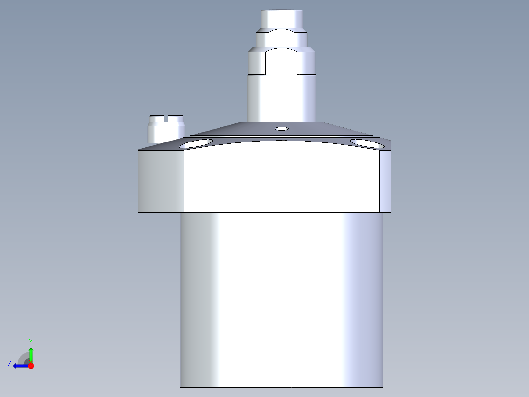 KOSMEKLC0652-SxM-E多系列多零件图纸模型右视图