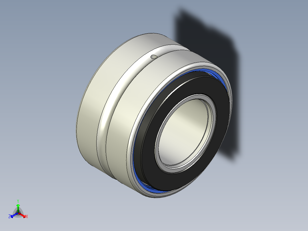 轭轴承正等轴测图