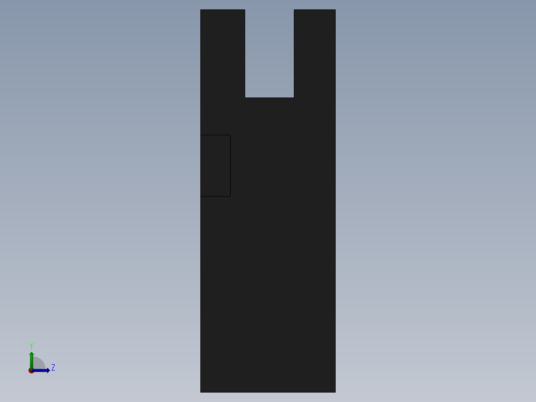 直线模组LHA22-4设计图纸左视图