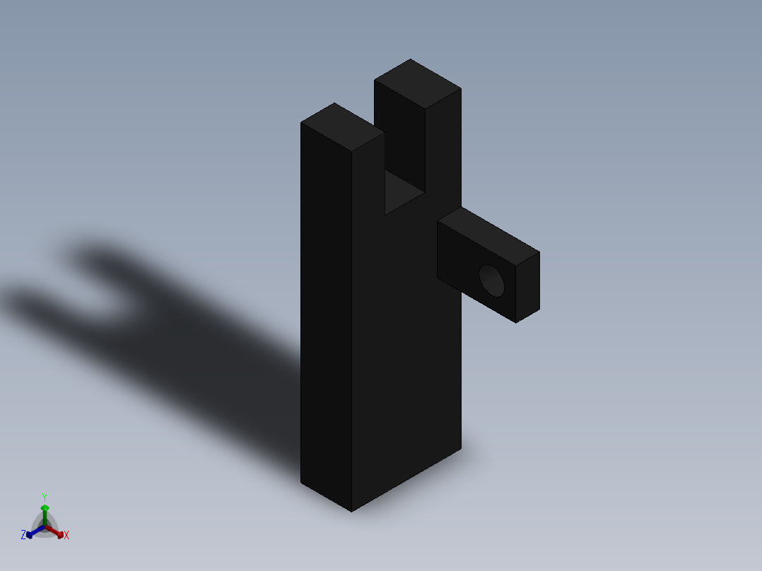 直线模组LHA22-4设计图纸正等轴测图