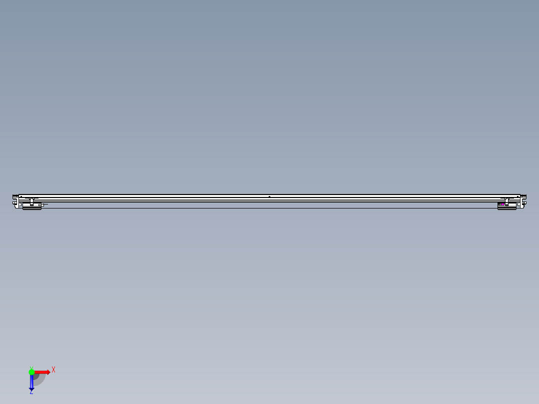 威洛博VL系列直线电机模组-2VL17E1-S2700俯视图
