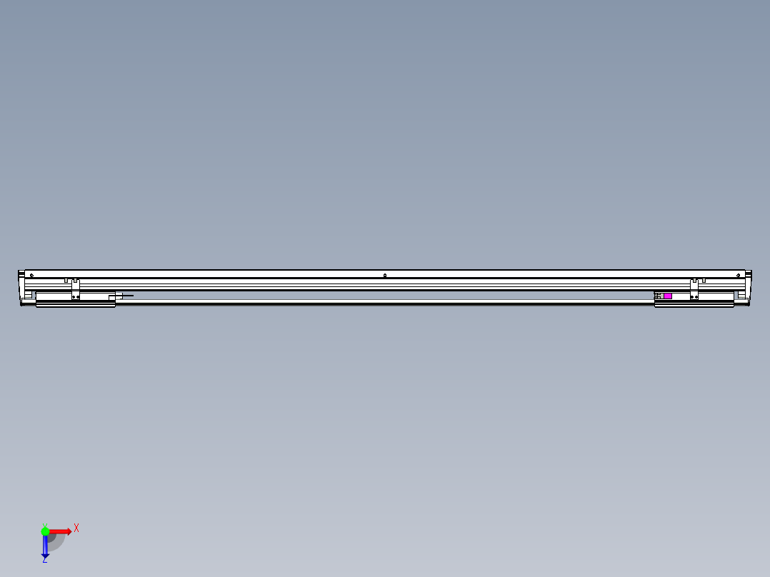 威洛博VL系列3d模型模组2VL14S2Y-S1200俯视图