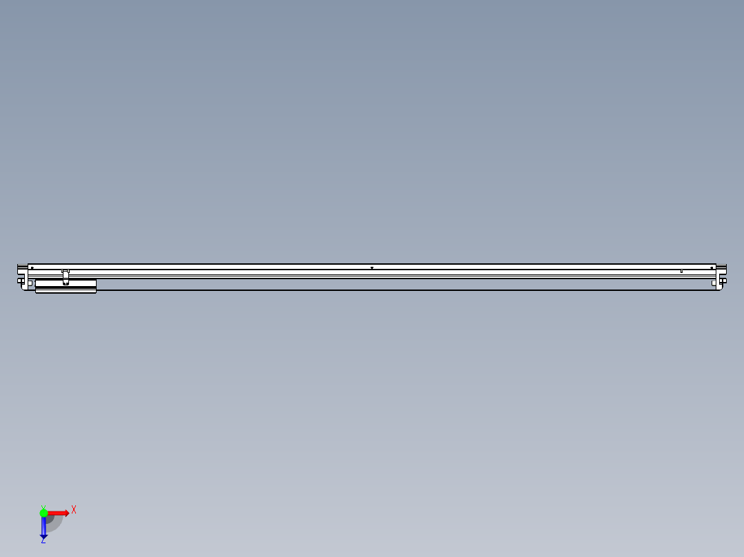 威洛博VL系列直线电机模组-VL22H3-S2100俯视图