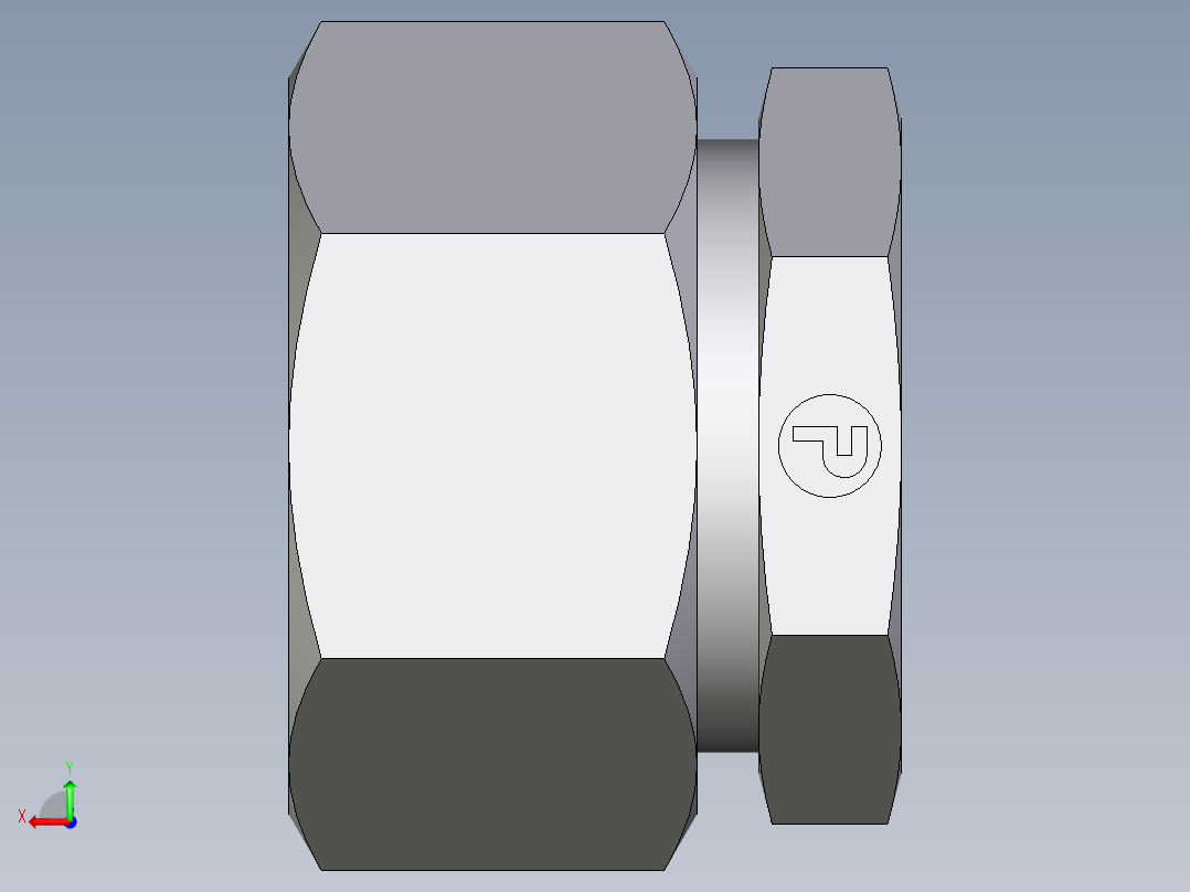 卡套式工业通用硬管接头EO_Blanking_plug_for_tube_ends_ROV22L71后视图