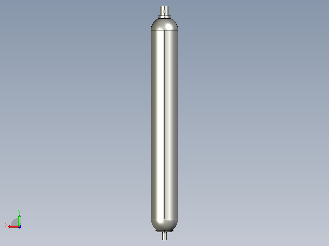 囊式蓄能器后视图