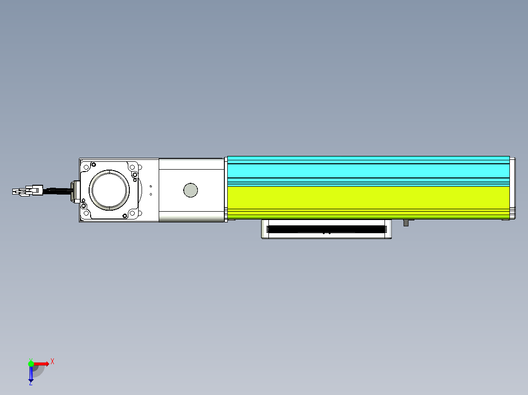 威洛博VBC同步带传动一无尘环境VBC17-L45-S100-BL-ZP75-C3俯视图