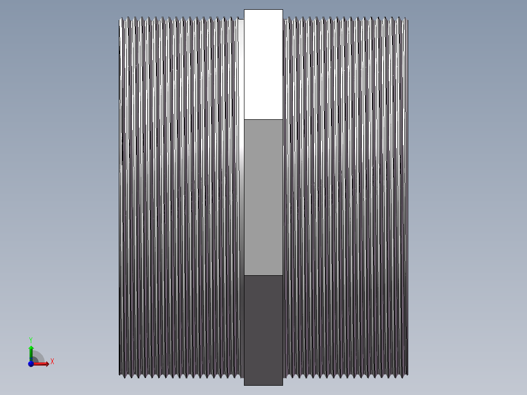 对丝-六角等径 DN100前视图