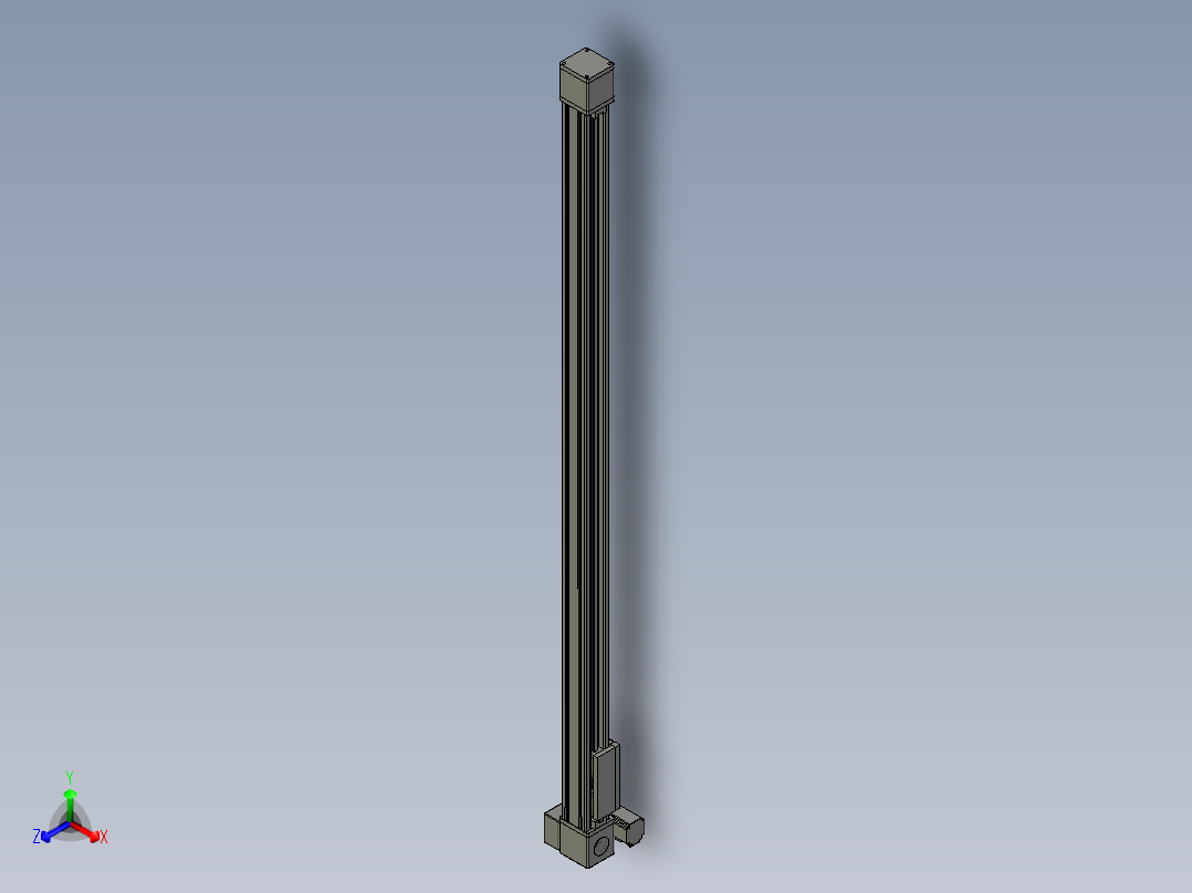 欧规系列-GB8-L96-S1800-BLU-P40-MS3正等轴测图