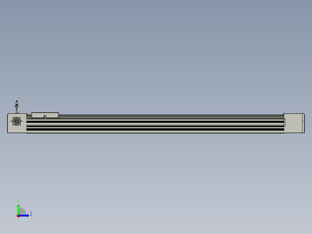 威洛博直线电机模组EB10-L224-S1450-R-ZP75-MS3-5K左视图