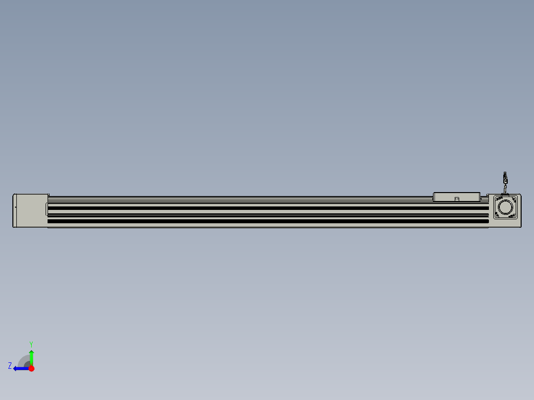 威洛博直线电机模组EB10-L224-S1450-R-ZP75-MS3-5K右视图