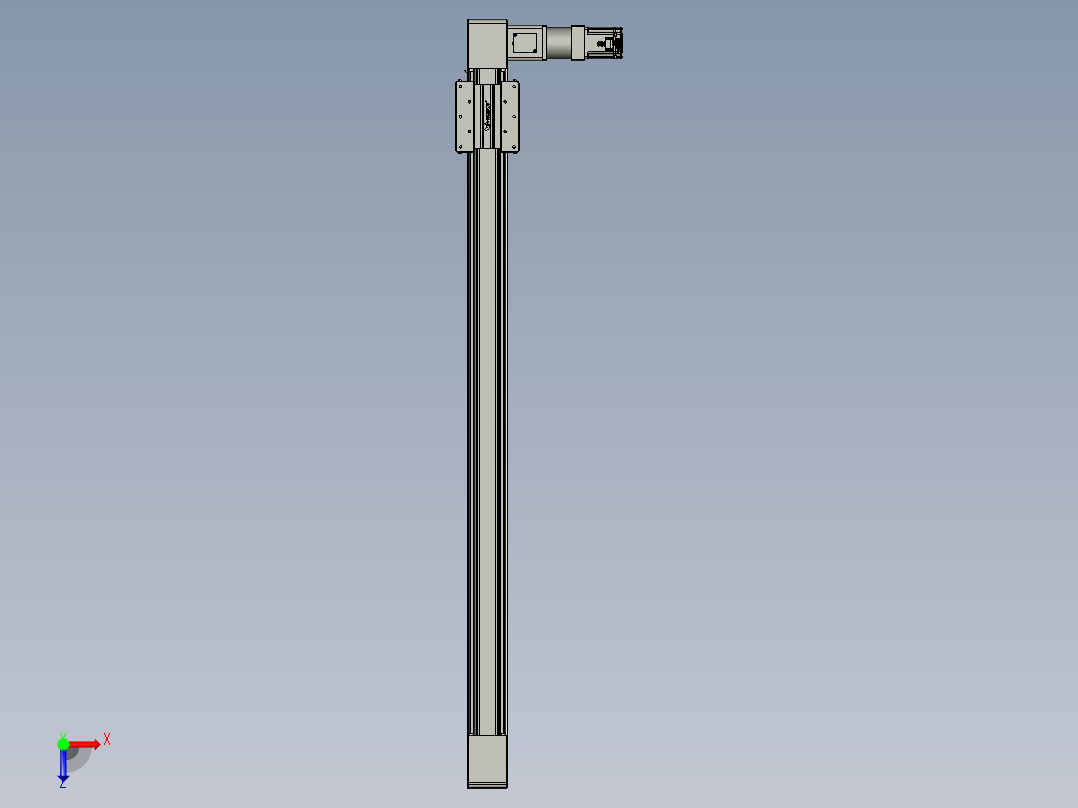威洛博直线电机模组EB10-L224-S1450-R-ZP75-MS3-5K俯视图