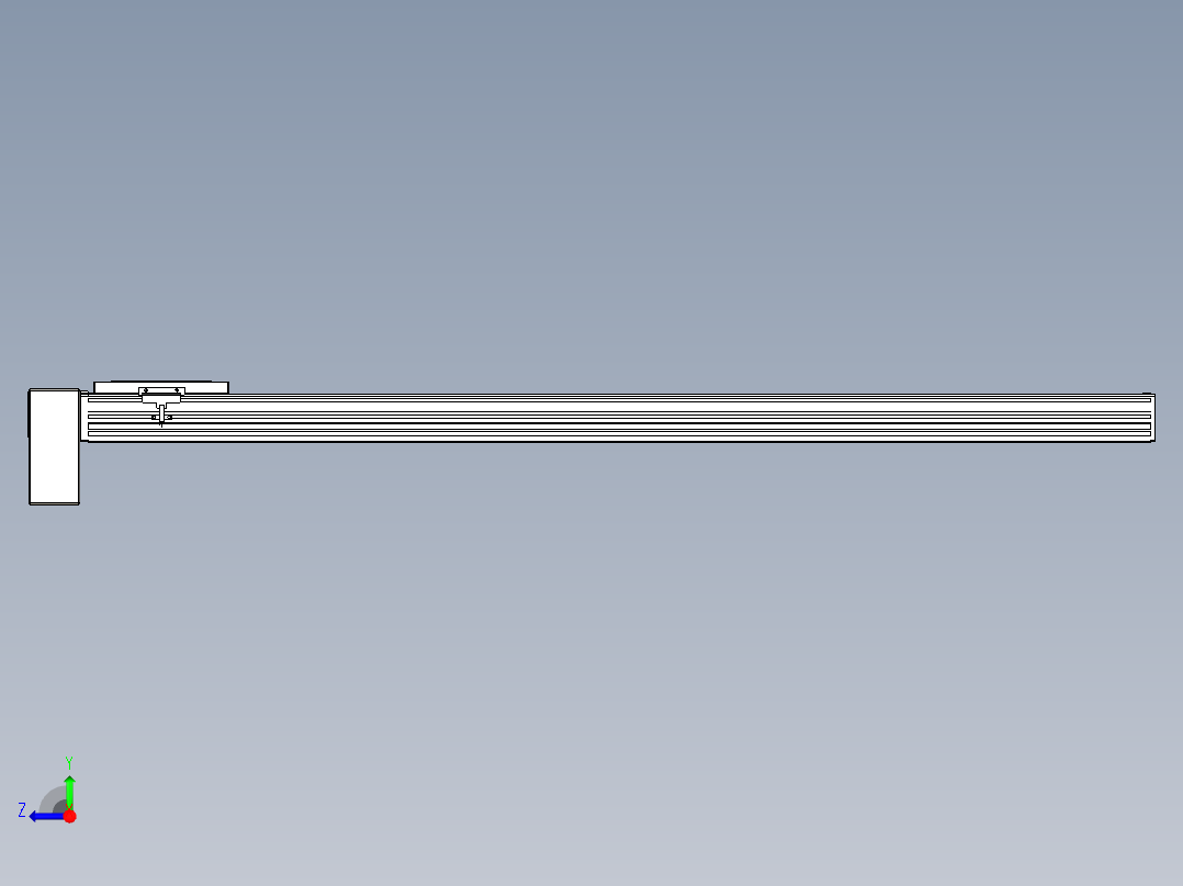 同步带全封闭直线模组TPA-HCB-120D-90-L1150-RP-Y-P40-N3右视图