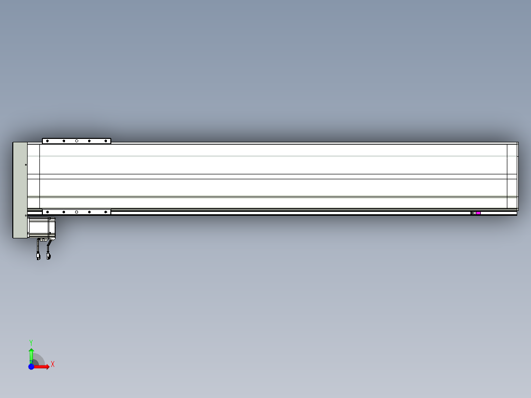 VF丝杆传动-一般环境VF27-Lxx-C-S1550-BL-ZP75-C3前视图