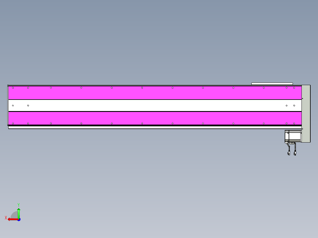 VF丝杆传动-一般环境VF27-Lxx-C-S1550-BL-ZP75-C3后视图