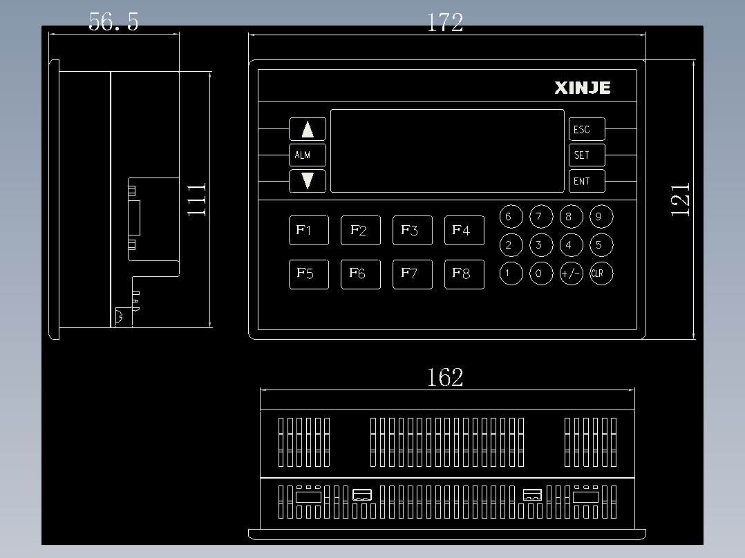 XP-18外形尺寸图