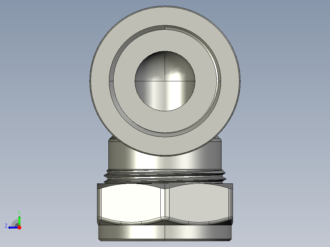 管件接头、螺纹接头、三通(39)右视图